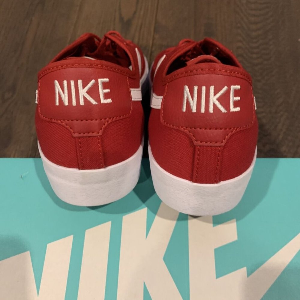 Nike SB Blazer Court Skate Shoes Men's Size 11 Gym Red/ White CV1658-600 - Picture 5 of 7
